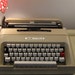 Vintage Manual Typewriter Olivetti Lettera 35 with hard case 1970s