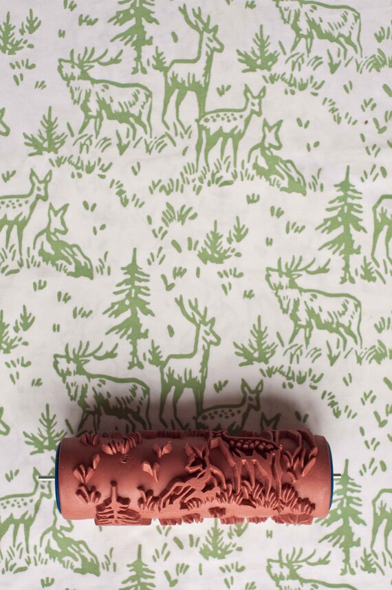 Printed Paint Rollers no. 6 patterned paint roller from the painted house Printed Paint Rollers no. 6 patterned paint roller from the painted house