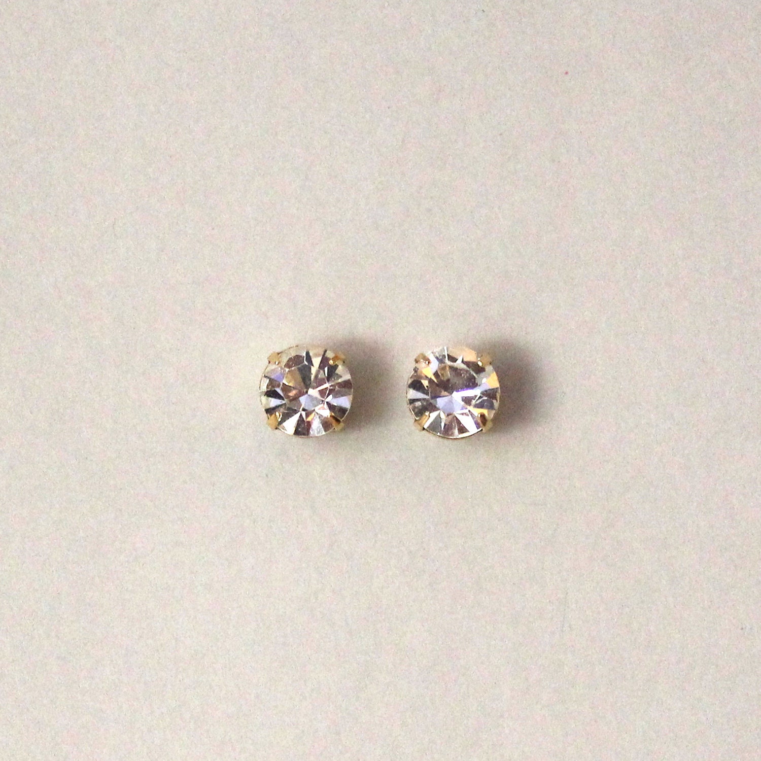 9 mm Round Swarovski Crystal NonPierced Earrings
