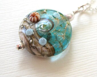 Ocean necklace, Beach Jewelry, Ocean Jewelry, Beach Necklace, Wave Necklace, Aqua Blue Jewelry Sea Glass Necklace, Nautical pendant gift