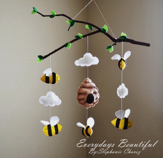 Tree Bee Mobile / Kids room Decor