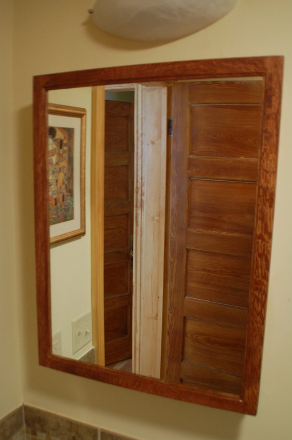 Country Bathroom Oak Medicine Cabinet