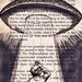 Slaughterhouse-Five - Recycled Book Page Illustration - Tralfamadorian Saucer