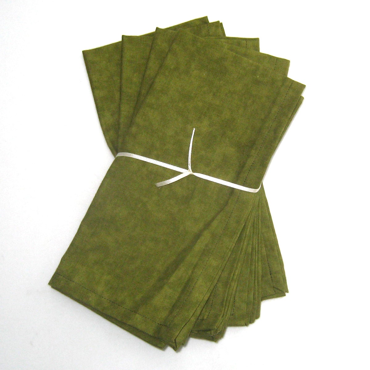 Olive Green Cloth Napkins Set of 4
