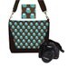 SALE Digital SLR Camera Bag Dslr Camera Bag Purse Womens Camera Bag Case Zipper Padded - Deluxe Kokka Cute Owl blue brown green (RTS)