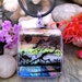 Stunning Dichroic Glass Pendant Lavender Wrapped Multilayered Fused Glass