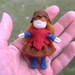 Tiny Waldorf Bendy Doll - Autumn Girl