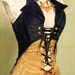 Bust 36 to 38 Navy Empire Corsair (Top Only)