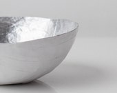 Small Silver Paper Bowl - upintheairsomewhere