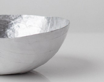 Small Silver Paper Bowl