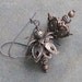 Antique Copper Flower Earrings... Victorian, Steampunk, Vintage Inspired Flower Jewelry