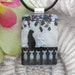 Cat Pendant Necklace - Dichroic Fused Glass Jewelry - Cat Necklace - Cat Jewelry - Jewelry - Bird Watching 080112p105