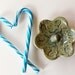 Ring Holder Dish Glazed in Vintage Green, Stocking Stuffer