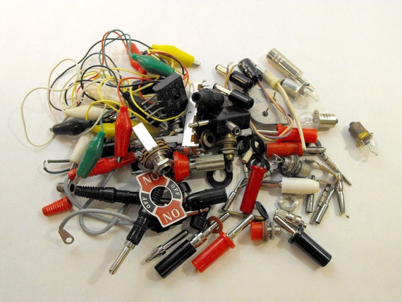 Collection of Vintage Electronic Parts