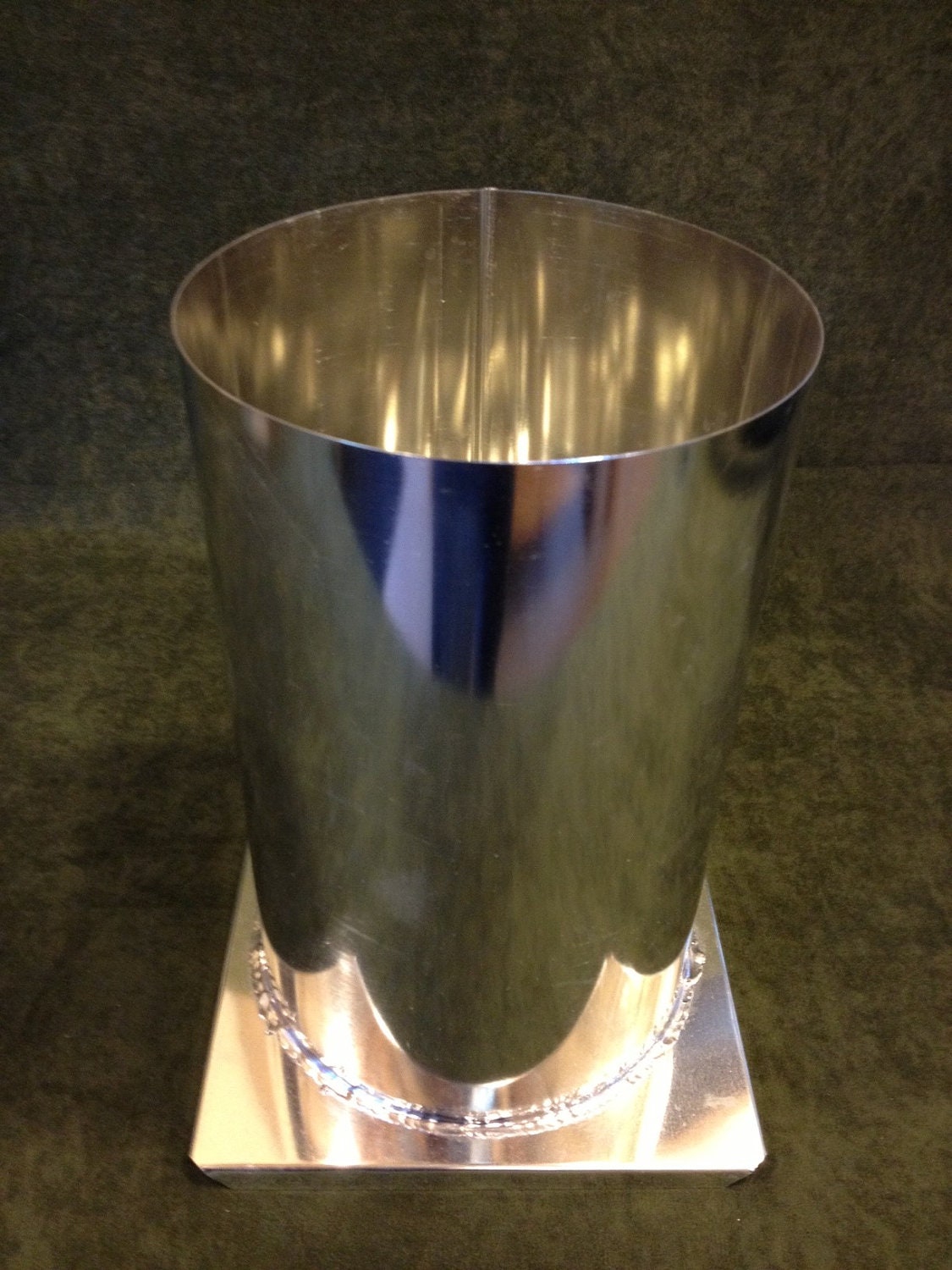 Round Pillar Candle Mold 6in x 9.5in Metal NEW 3 wick