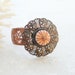 Sea Urchin Cuff Vintage Lacey Bracelet (Ooak)