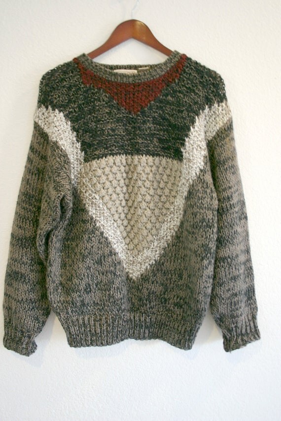 Vintage 80's /early 90's geometric Knit patterned