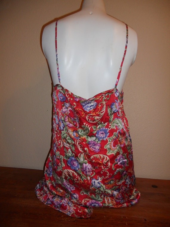 Vintage 80s 90s Lingerie Silk Slip Nightie Dress Still 9837