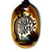 Viney Tree Ceramic Necklace in Spotted Brown