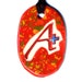 Atheist Plus Fundraiser Ceramic Necklace in Red