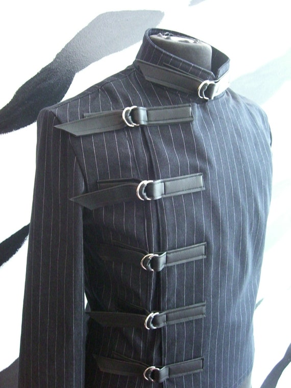 PVC Vinyl Buckle Straight Jacket Supernal Clothing fetish goth