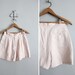 PINK SALE / vintage pale pink linen shorts