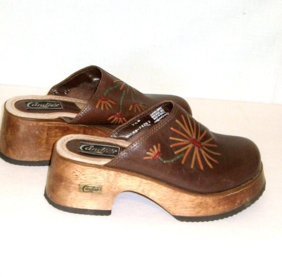 candies wooden clogs