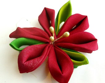 Amaryllis Kanzashi Single