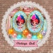 Vintage Doll Cameo Earrings.