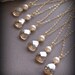 Six (6) Bridesmaids Necklace and Earring Sets - Customizable Swarovski Crystal, 14k Gold Filled, Bridal Jewelry - 2085