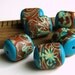 Handmade Polymer Clay Tube Beads - Mediterranean