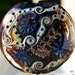Unique large Lentil Focal bead , lampwork bead with sparkling dichro and silver glass murrini , glass beads by Beadfairy Lampwork