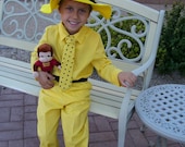 Man in the Yellow Hat Children's Costume, Child Sizes 2,3,4,5