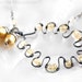 Acorn necklace Acorn pendant Oak leaf necklace pearls citrine sterling silver acorn jewelry fall wedding ooak rustic neutral white oht