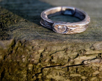 artisan wedding rings and trees