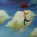 Leap painting 396 24x30 inch original portrait figure oil painting by Roz