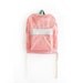 RESERVED - Coral dyed cotton canvas backpack with light grey pouch