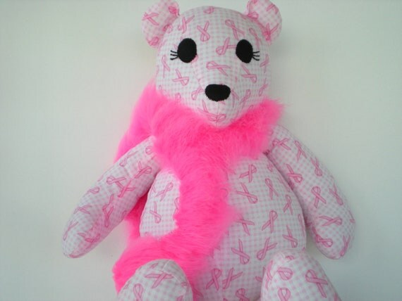 breast cancer teddy bear