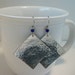 CLEARANCE-Hammered Aluminum Square Earrings