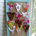 Sewn Fabric Pennant, Flag, Banner, Bunting, Fabric Banner, Twine Pennant, Decoration, Flag Prop, 8 foot pennant, Retro Fabric Mix, No. 027