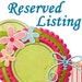 RESERVED LISTING for Colleen - Custom Personalized Bamboo Wood Monogram Initial Coasters