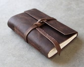 Leather Journal or Sketchbook - Dark Brown