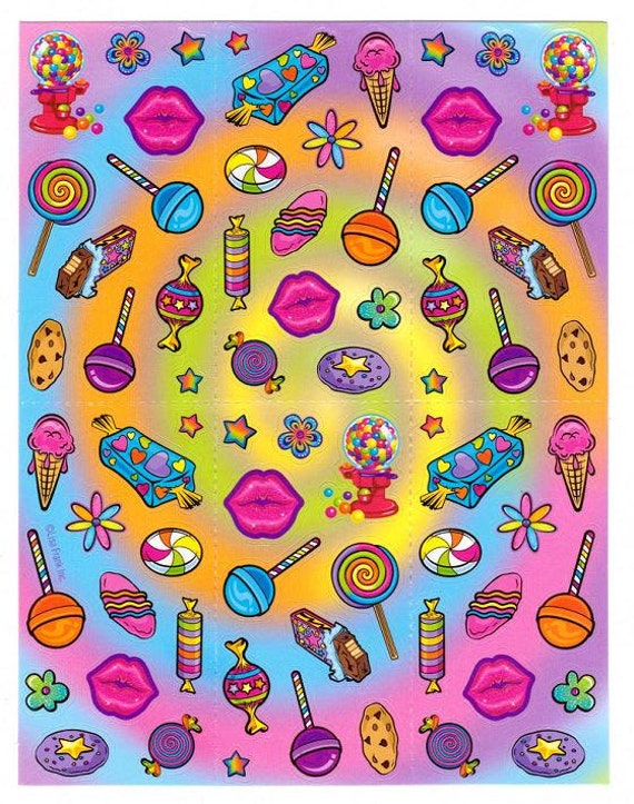 lisa frank sweets candy shop sticker sheet chocolate bar lisa frank sweets candy shop sticker sheet chocolate bar