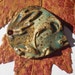 Gun Metal and Crazed Copper Stoneware Pendant