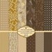 Caramel Chocolate Digital Scrapbook Papers