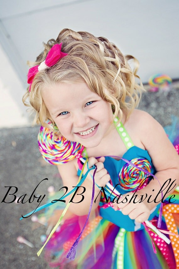 Girls Candyland Outfit Lollipop Birthday Candyland Tutu