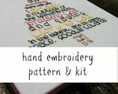 hand embroidery pattern and KIT: Luke 2 Christmas Tree Il_170x135