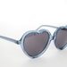 vintage 1980s / Lolita / blueish green / heart shaped sunglasses