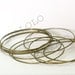 10 pcs antique brass finish bangles close circle 68mm (D380)