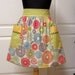Modern Chic Half Apron, Retro Mustard Rust Blue - Flair for Cooking Womens Cute Aprons